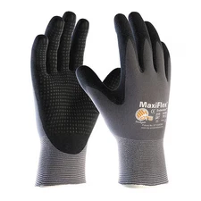 Pip 34-844/S Coated Gloves, Foam Nitrile, Dotted, Palm, 3 Abrasion Level,