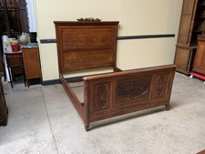 Antikes Jugendstil Bett aus Eiche, Frankreich -Traumhaft - Lieferung m&ouml;glich!