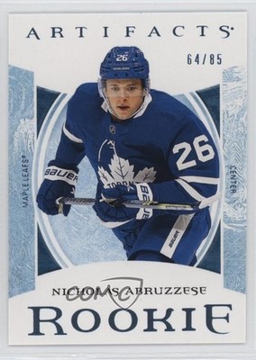 2022-23 Artifacts Rookies Light Blue Steel /85 Nicholas Abruzzese Rookie RC 1r59