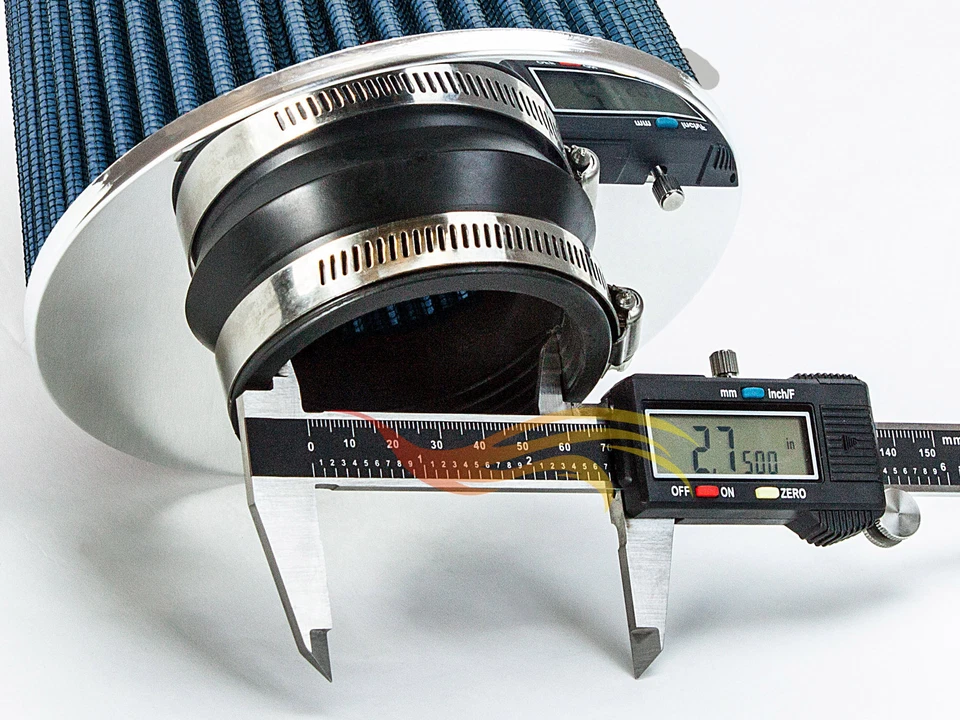 Круглый СИНИЙ фильтр впуска холодного воздуха 2,75 дюйма для Plymouth Sundance/Suburban/Special - Изображение 4 из 4