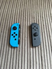 Nintendo Switch Joy-Con Pair Neon Blue/Grey Official - L & R Buttons Faulty