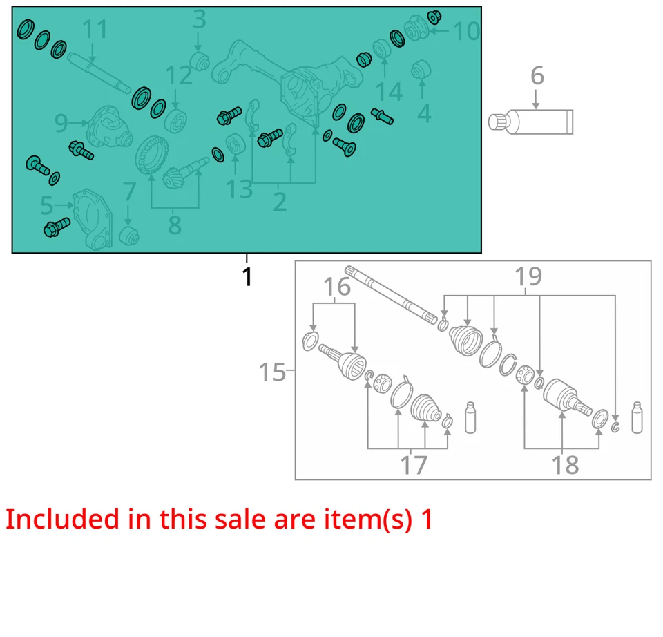 Relación delantera Carrier 2.937 compatible con 14-23 Infiniti QX80 864618 Foto 3 de 4