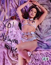 Hot Sexy Xxlayna Marie Signed 8x10 Photo Adult Star Authentic Autograph Beckett