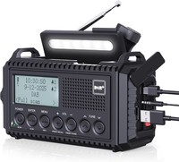 Digitalradio Dab/Dab+ UKW Mit 5000Mah Akku Solar Radio Tragbar Outdoor
