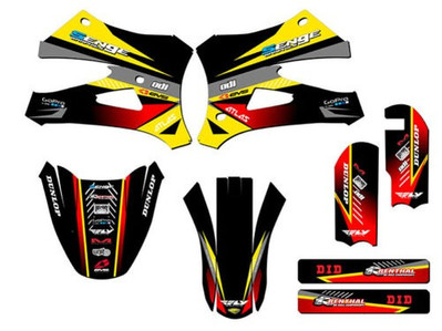 10-20 KING / FWE CX 50 SURGE Gelbes Senge Grafikset Kompatibel Mit Cobra