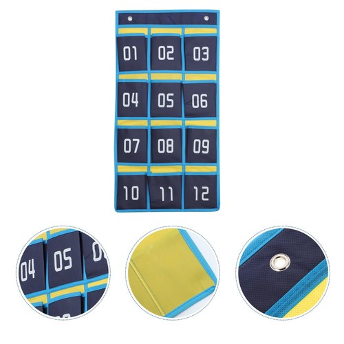 12 Pocket Mobile Phone Storage Bag Student Classroom Organizer Number - 第 10/12 張圖片