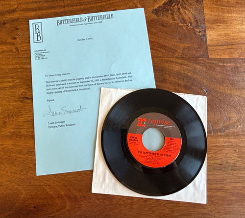 Frank Sinatra That's Life 1966 Reprise 0531 owned by Sammy Davis Jr NEAR MINT