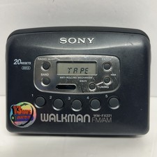 Sony Walkman WM-FX221 AM/FM Radio Cassette Player New Belt  Works  READ 