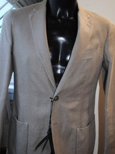 SANTANIELLO SARTORIALE GIACCA TESSUTO COTONE+LINO TG 48 450,00 CART. CZ2 SPIGATA