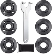 7PCS Angle Grinder Nut Angle Grinder Flange Wrench, Premium Flange Metal Lock Nu