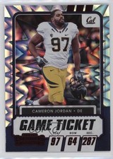 2021 Panini Contenders Draft Picks Game Ticket Red Explosion Cameron Jordan 0ud4