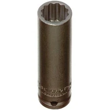 Stanley Proto J7316 1/2" Drive Deep Impact Socket, 1/2", 12 Point