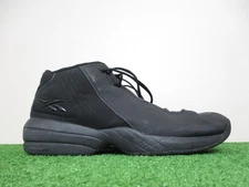 Reebok Answer DMX 10 Shoes Mens 12 Triple Black Allen Iverson Basketball