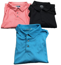 Lot of 3 PGA Tour,Slazenger  Ben Hogan Mens Golf Polo Shirts Sz XL Short Sleeve