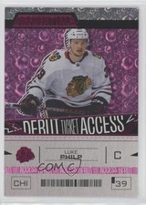 2023-24 Upper Deck Credentials Debut Ticket Access Pink /49 Luke Philp #103 0px1