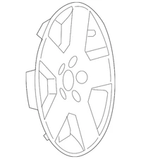 Genuine GM Sterling Silver Hub Cap 09596923