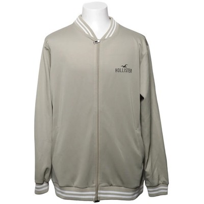 Hollister, Bomberjacke, Herren, Größe: XL, Weiß/Grün, Elasthan/Polyester #986