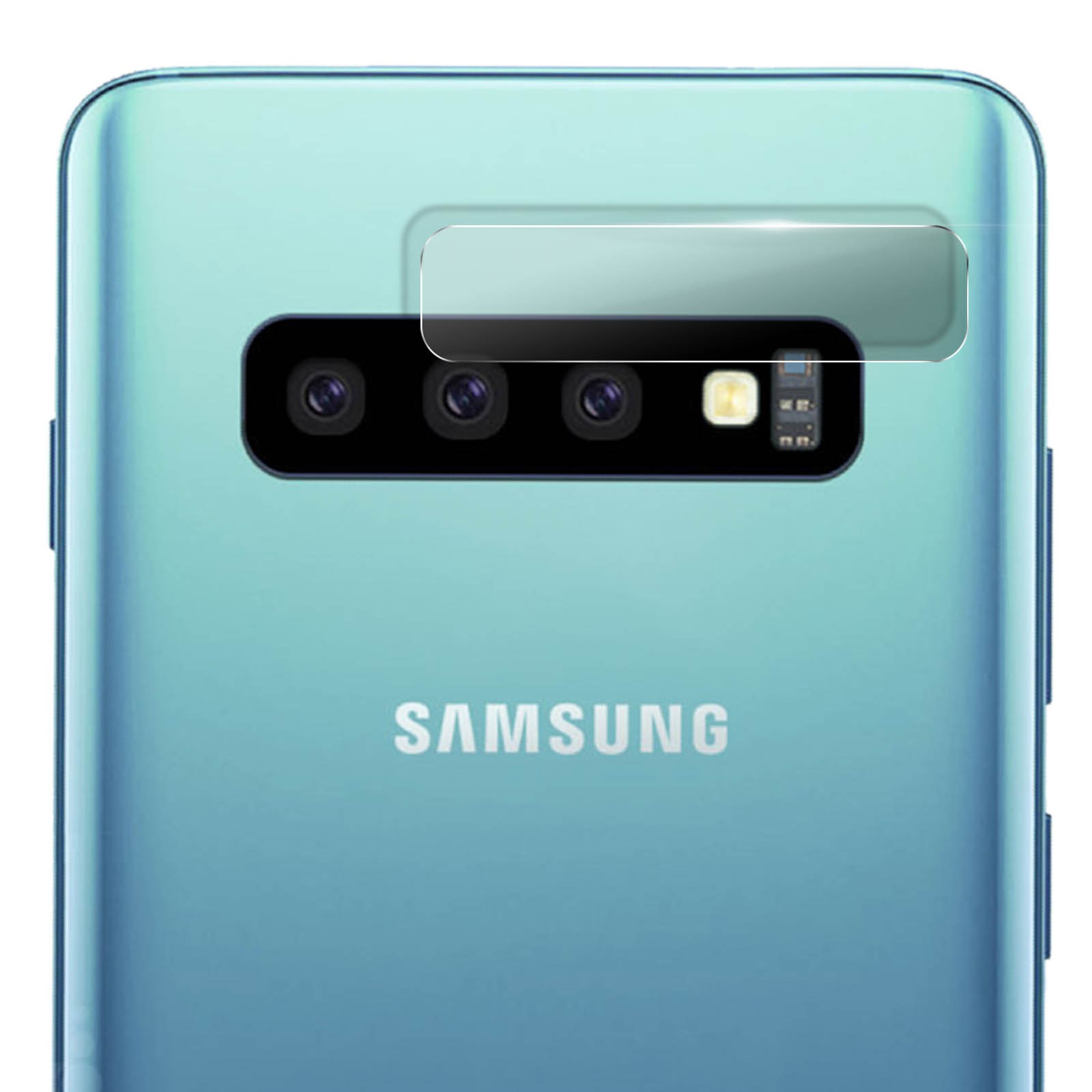 Lente caméra Galaxy S10 Plus en verre trempé 9H transparent et anti-rayure
