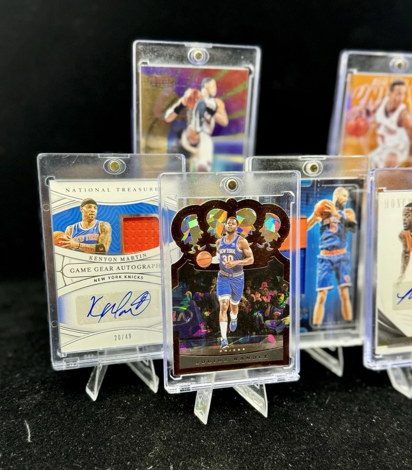 Lote de 7 tarjetas de los New York Knicks - Autos, reliquias, #d y más. Ewing, Camby, LJ, Starks Foto 2 de 4