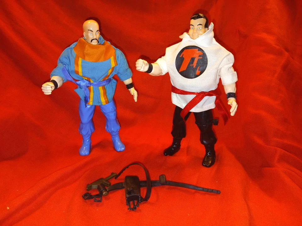 1985 SELECT TOYS NINJA ASSASSIN NINJA DEFENDER ROTUND SAN & MENTOR LOT VTG - Image 2 of 4
