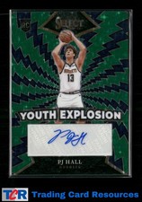 2024-25 Select #YE-PJH PJ Hall Youth Explosion Signatures Green Stars #/49