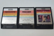 Atari 2600 Imagic Lot Of 3 Riddle of The Sphinx , Trick Shot, Moonsweeper TESTED