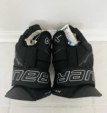 Bauer Flylite Hockey Gloves 2025  Black/Silver Prostock - Senior Size 13🔥