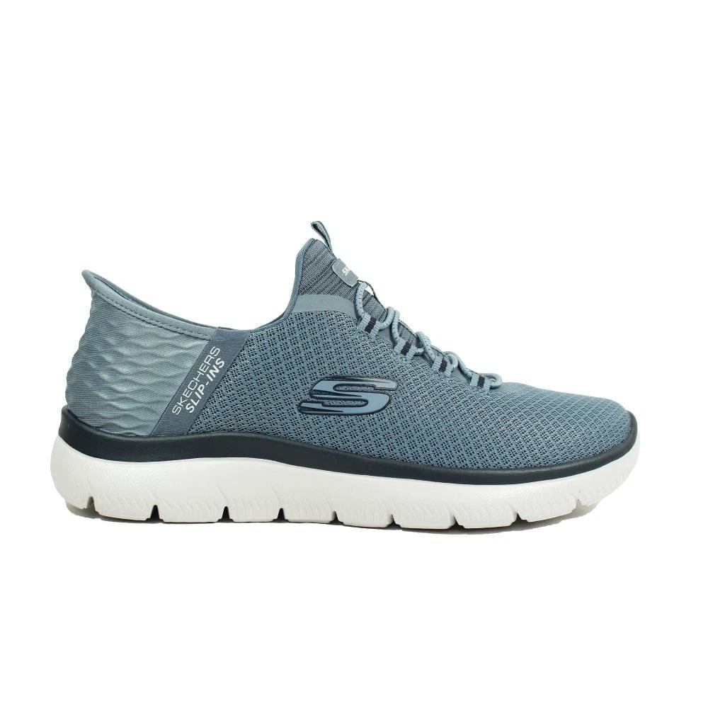 Skechers Slip-ins Summits High Range Mens Slate Trainers 232457 Hands Free Grey