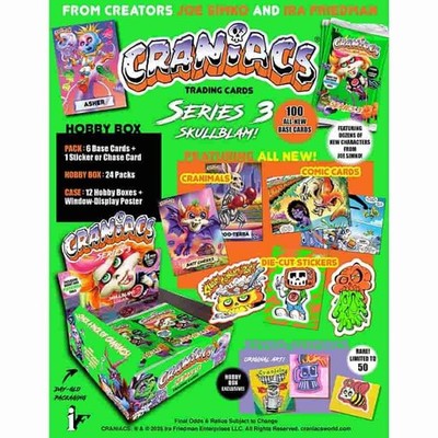 Craniacs Trading Cards Series 3 Hobby Box Blasters Sealed IFCRANS3