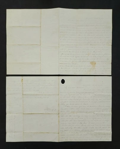 1865 antique CIVIL WAR LETTERS ANNA E BUSHNELL to soldier LEMUEL springville pa