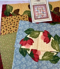Lot RJR Fabrics Thimbleberries LODGE  LAKESIDE Floral Pine Cone Quilt Fabric