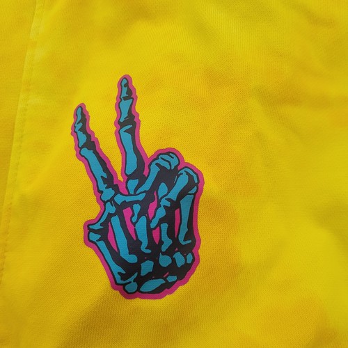 Nike Dri-Fit Sweatpants Yellow Tie Dye Peace Love Basketball Joggers Mens Large - Picture 12 of 24