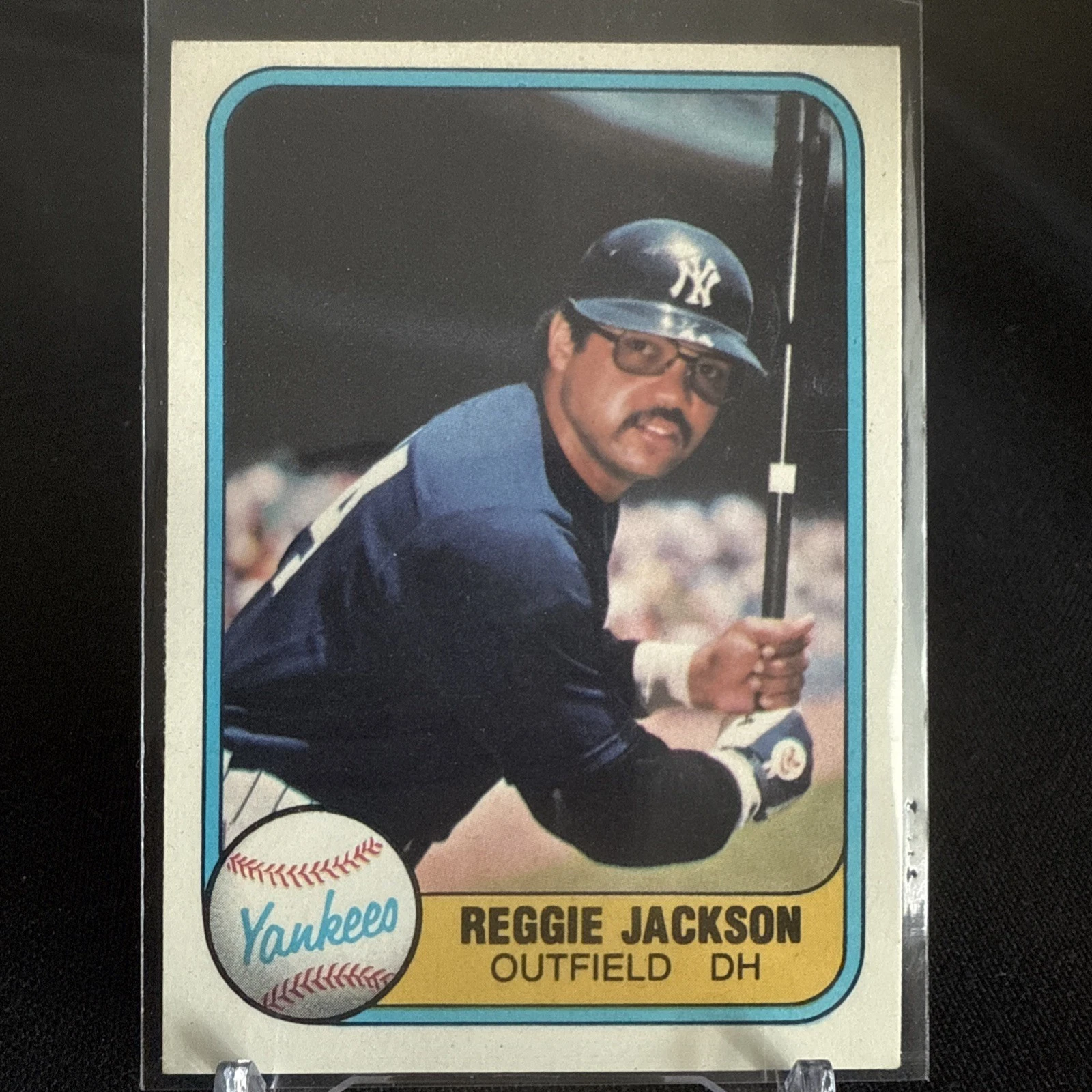 1981 Fleer - Reggie Jackson #79 Batting 🔥