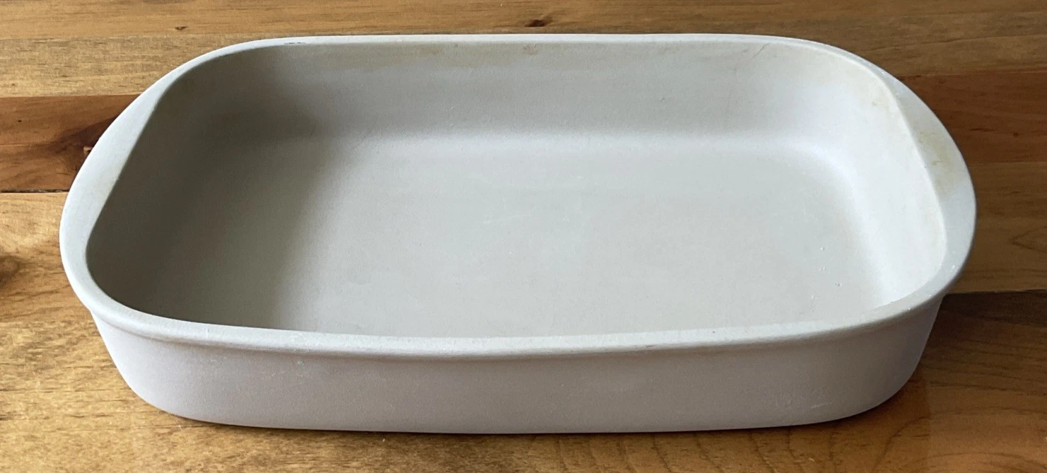 Pampered Chef Stoneware 13x9” Rectangle Baker 0913 Vintage 1992 Seasoned