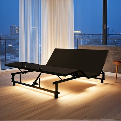 Adjustable Queen Base with Zero Gravity, Wireless Remote, USB Ports & Lights