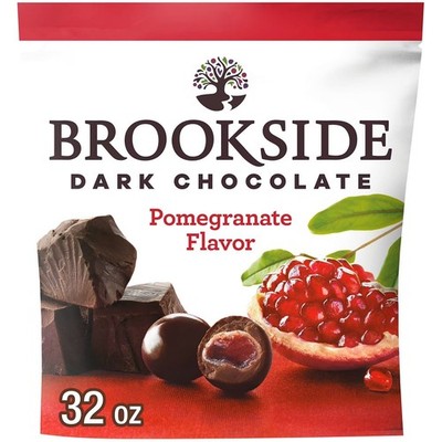 BROOKSIDE Dark Chocolate and Pomegrante Flavored Snacking Chocolate, 32 oz