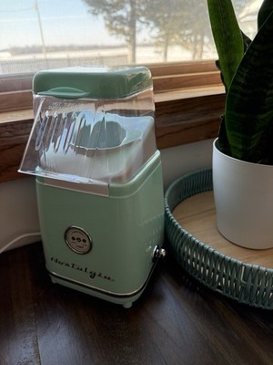 Nostalgia Retro 12 Cup Hot Air Popcorn Maker Aqua