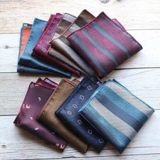 Fashion Small MenHandkerchief Floral Hankies Business Pocket Square Chest Towel
