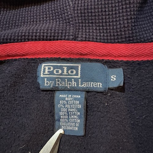 Polo Ralph Lauren dunkelblau durchgehender Reißverschluss Pony Hoodie Herren Gr. S großes Pony Small - Bild 4 von 14