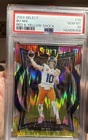 2024 Panini Select - Concourse Bo Nix #30 Red & Yellow Shock Prizm (RC) PSA 0