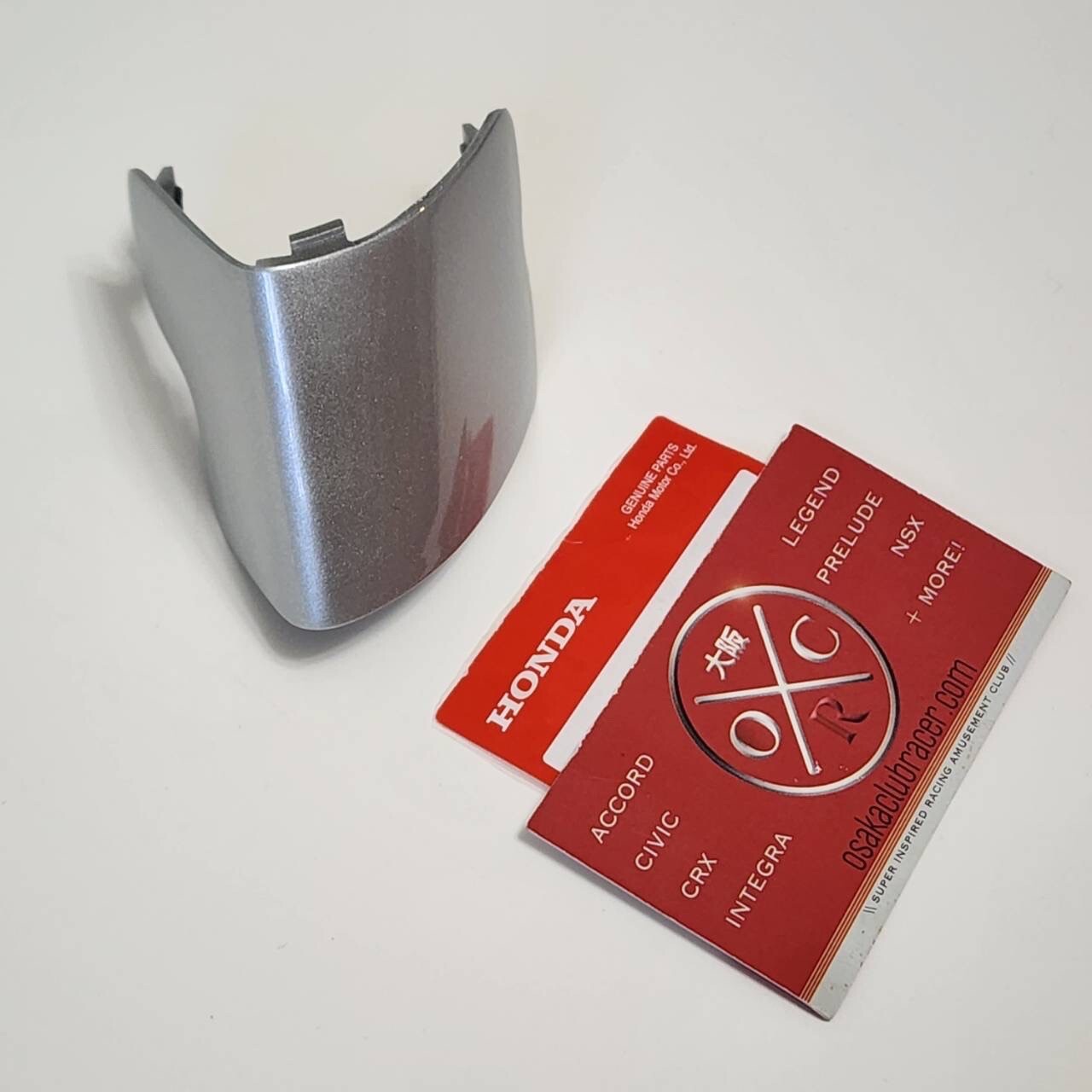 Genuine OEM 91-01 Acura NSX Front Bumper Tow Hook Cover Cap Sebring Silver Honda