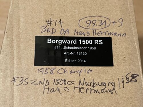 Premium Classixxs 1/43 Scale - 18130 Borgward 1500 RS Schauinsland 1958 #14 - Picture 4 of 7