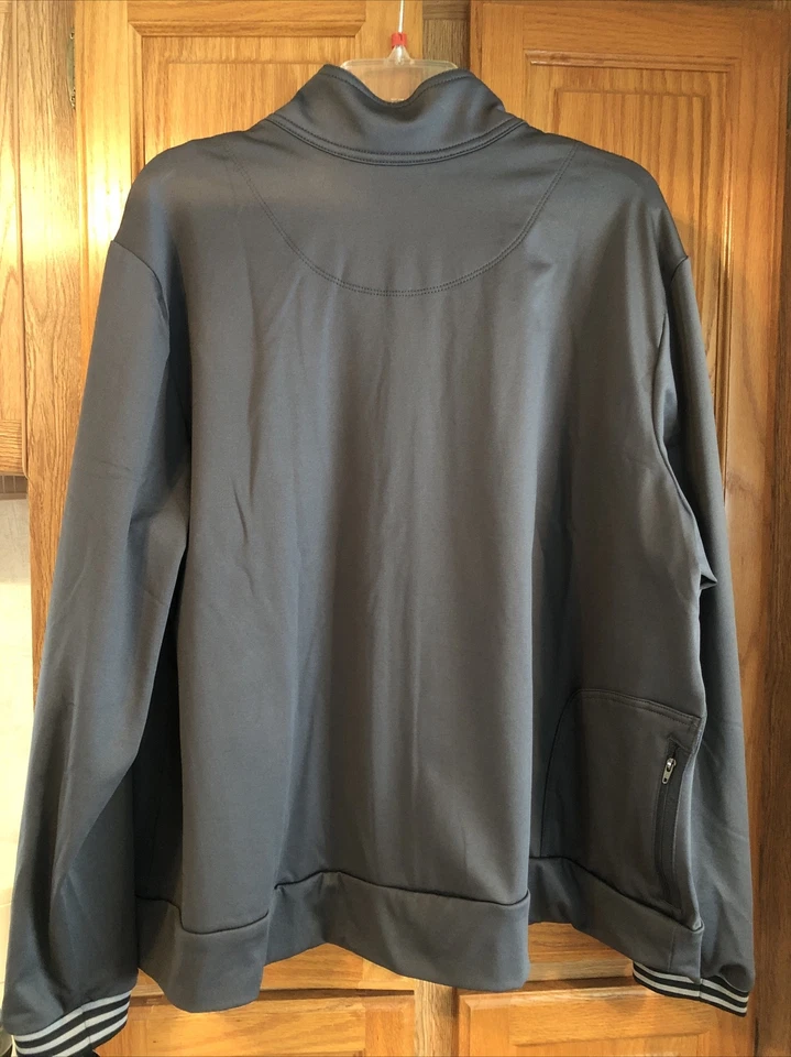 NWT CHEROKEE iflex Contemporary Zip-front L/Sleeve Scrub Jacket  (3XL) Pockets - Image 3 of 4