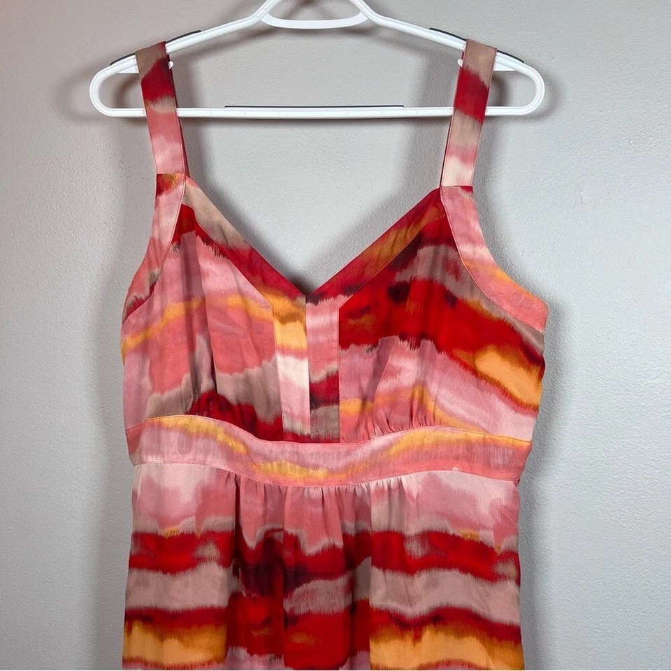 Maxi Vestido Evan Picono Rayas Sin Mangas Multicolor Talla 16 Verano Informal Foto 4 de 4