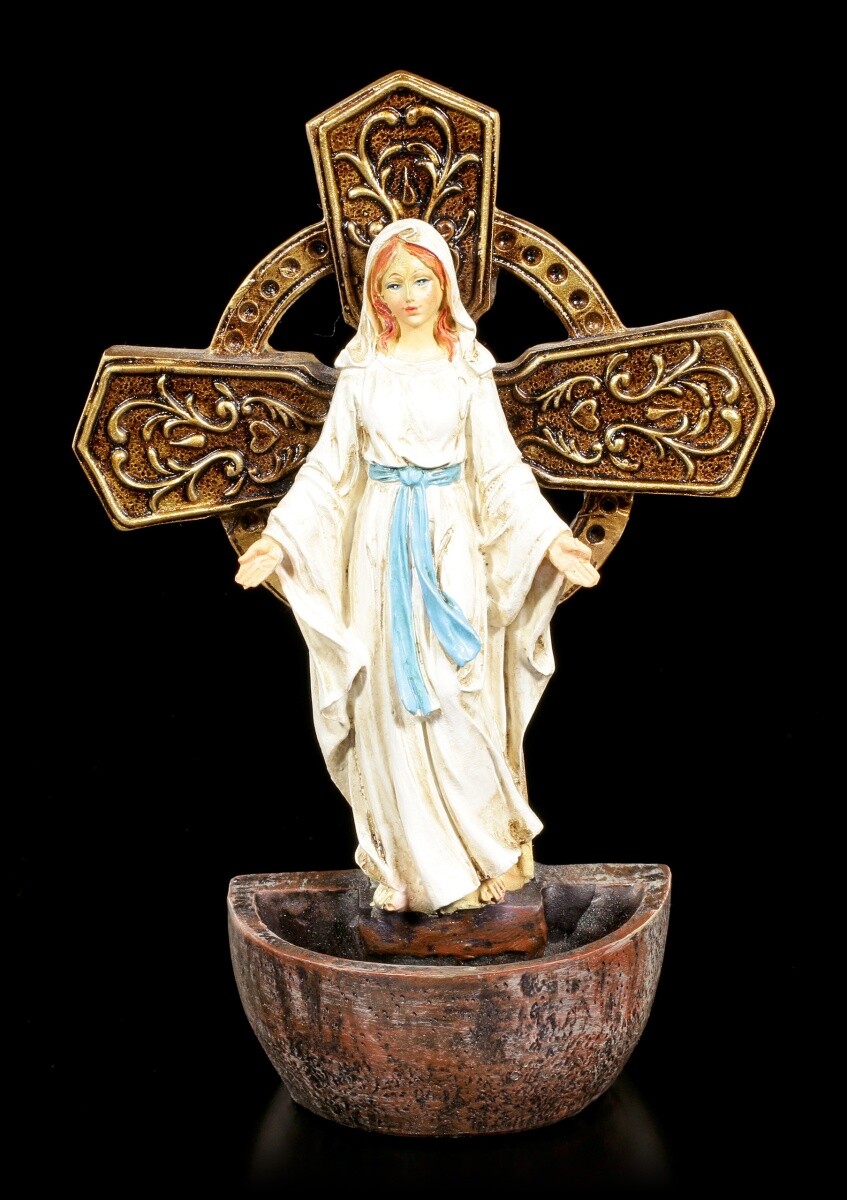 Holy Figure Madonna - Holy Water Basin - Virgin Mary - Altar Faith