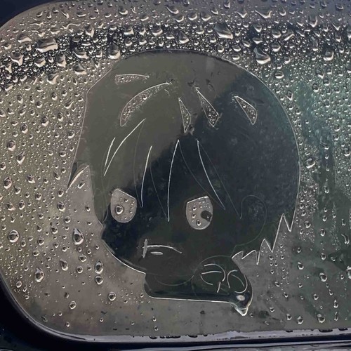 Toji Customized JJK Clear Anti fog Rain proof Anime Manga Decal handmade 2 pcs - Picture 2 of 4