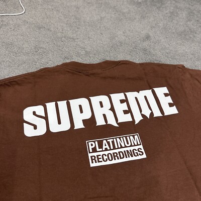 Supreme “Still Talking $#@*” Tee T-shirt Brown Size Small | eBay UK