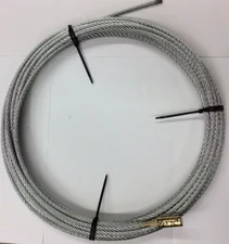 Water Service Line Slitter Puller Trenchless Pipe Replacement Cable 5/16" x 75'