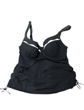 Fantasie BLACK/CREAM Saint Maxime Moulded Tankini Swim Top, US 32DD, UK 32DD