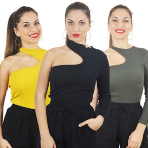 maglia monospalla manica lunga